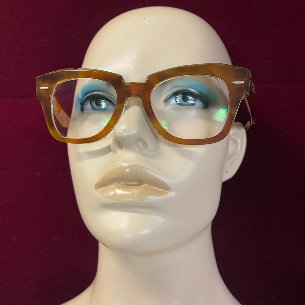 Ray-Ban Amber Brown Square Frame Sunglasses